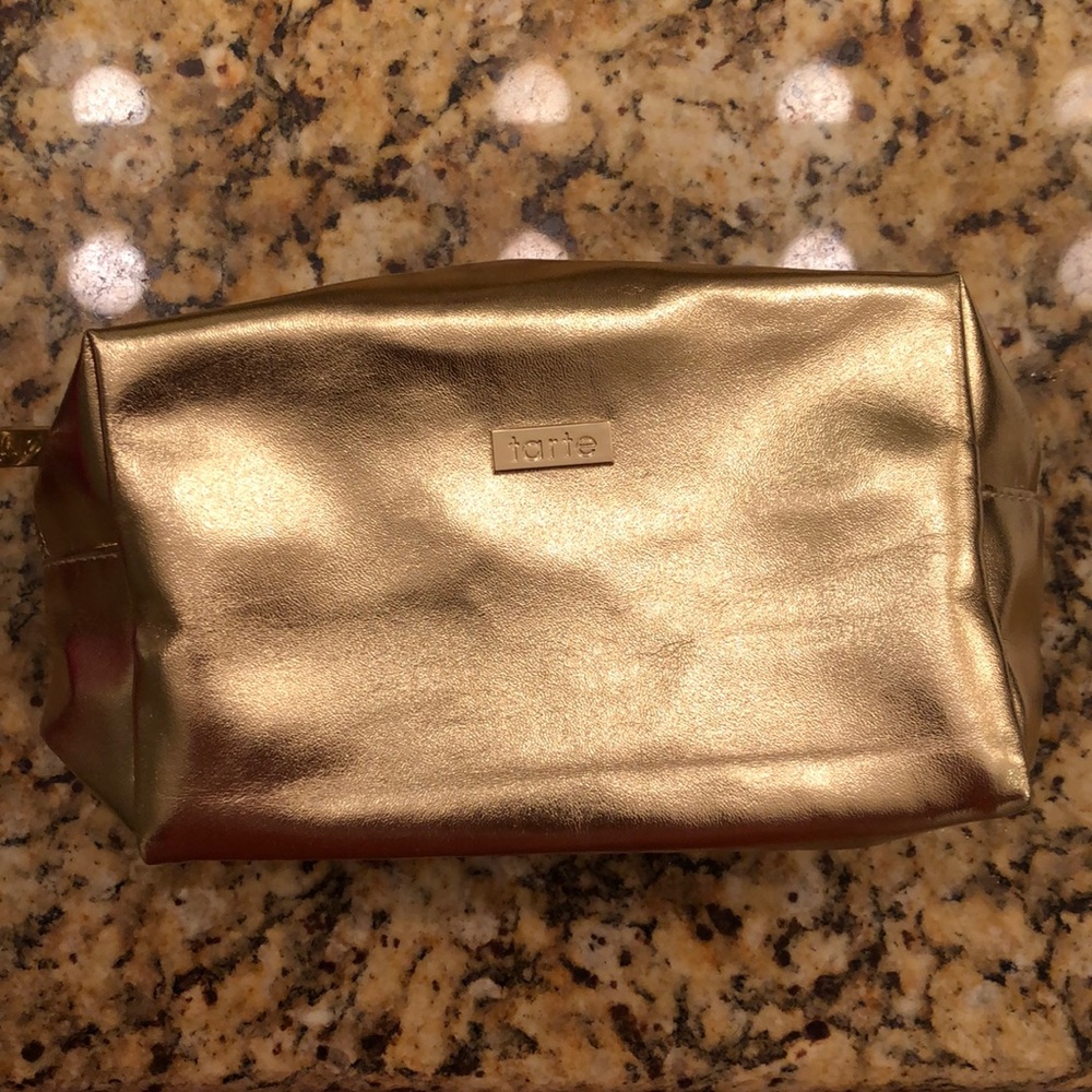 Tarte Gold Makeup Bag!!